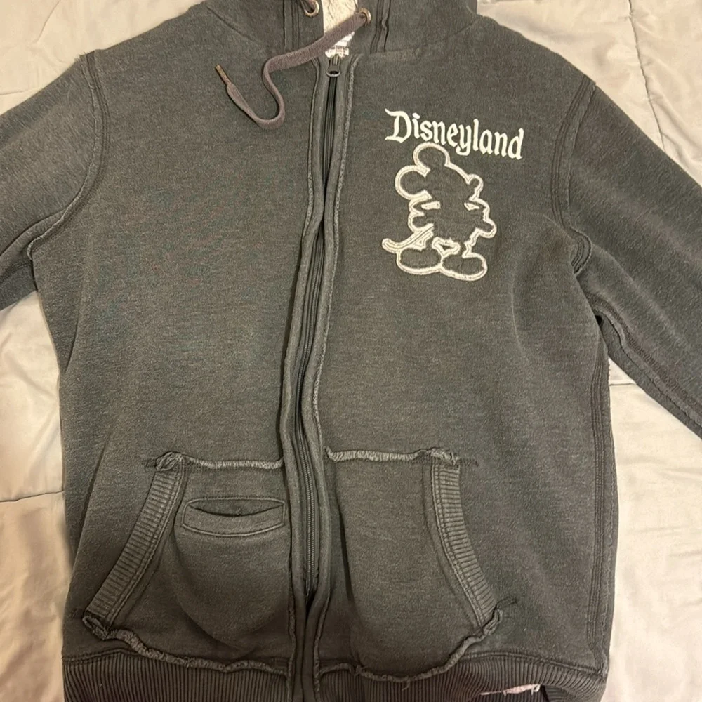 Disney 55th Anniversary Mickey Mouse Hoodie - Grey Sweatshirt Fur Disneyland